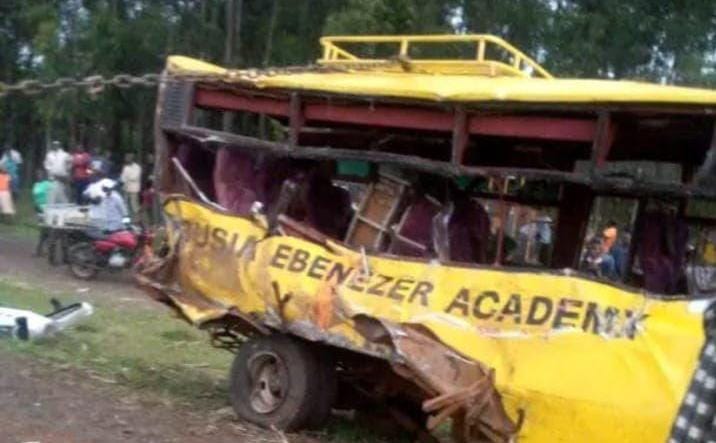 File image of the Ebenezer Academy school bus involved in an accident.